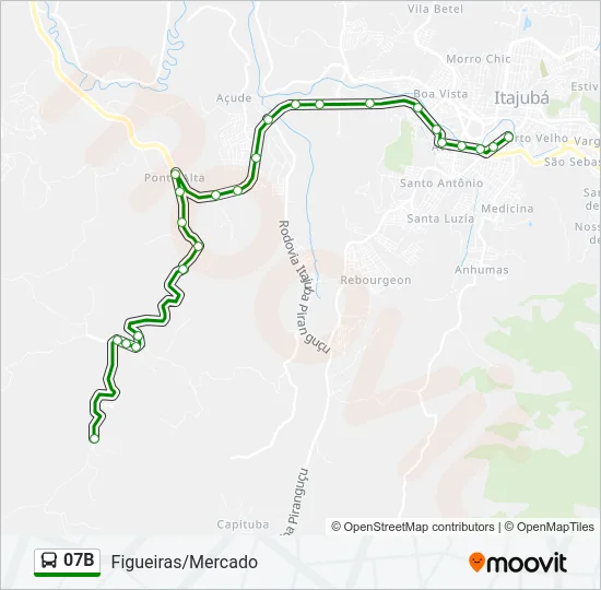 07B Bus Line Map