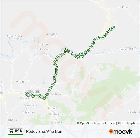 09A Bus Line Map