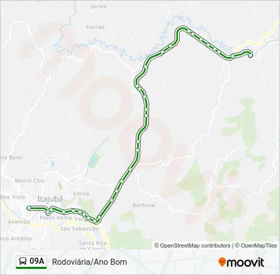09A Bus Line Map