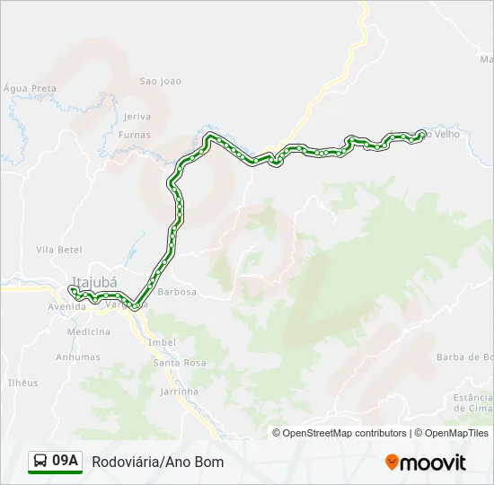 09A Bus Line Map