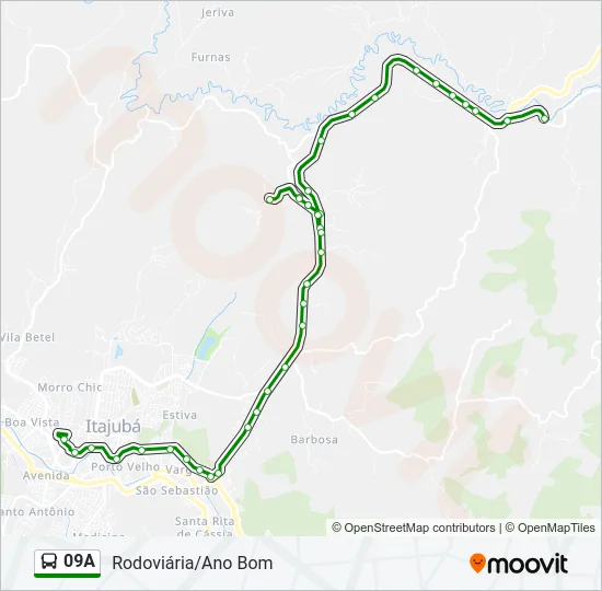 09A Bus Line Map