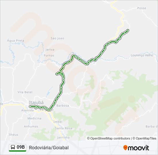 09B bus Line Map