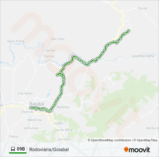09B Bus Line Map