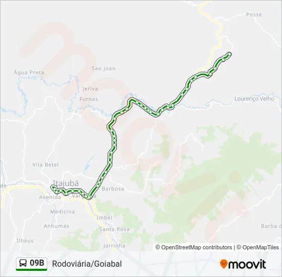 09B Bus Line Map