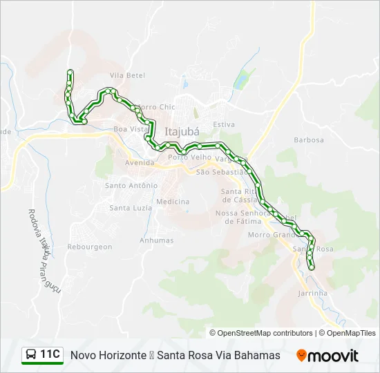 11C Bus Line Map