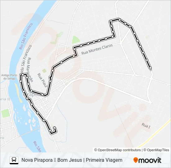 NOVA PIRAPORA Bus Line Map