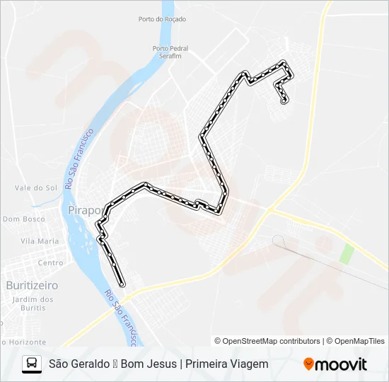 CIRCULAR B Bus Line Map