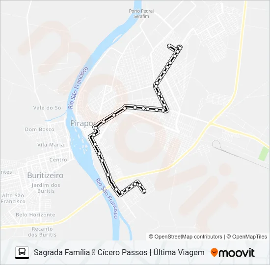 CIRCULAR A Bus Line Map