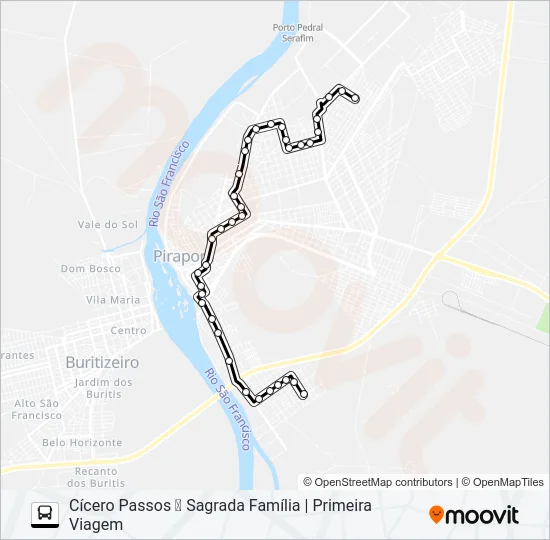 CIRCULAR A Bus Line Map