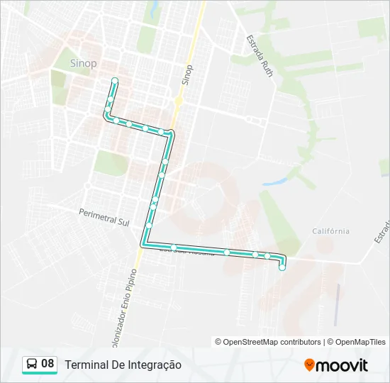 08 Bus Line Map