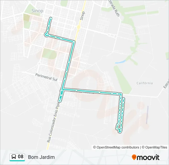 08 Bus Line Map