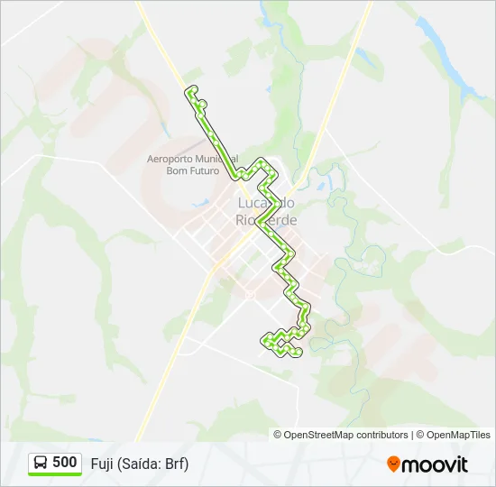 500 Bus Line Map