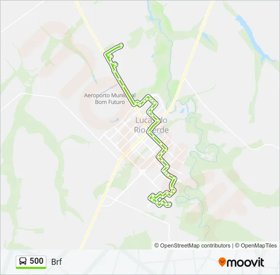 500 Bus Line Map
