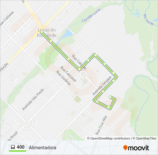400 Bus Line Map