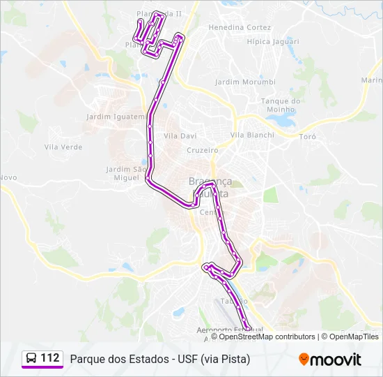 112 Bus Line Map