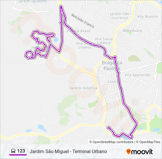 123 Bus Line Map