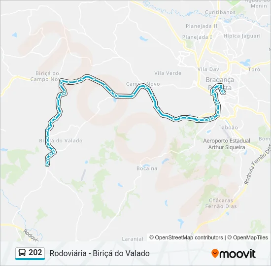 202 Bus Line Map
