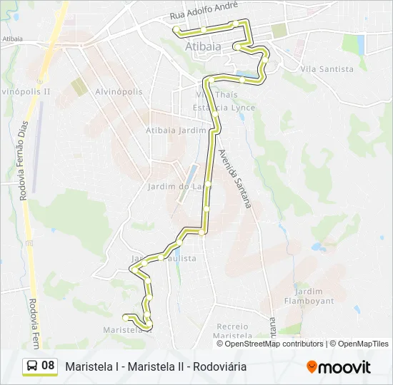 08 Bus Line Map