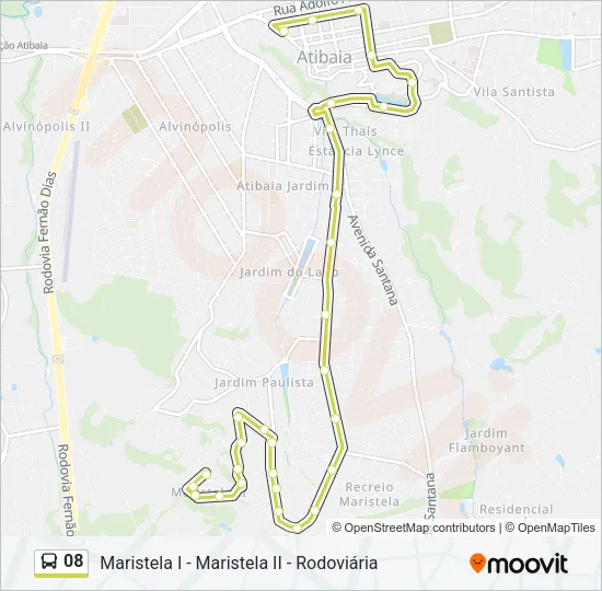 08 Bus Line Map