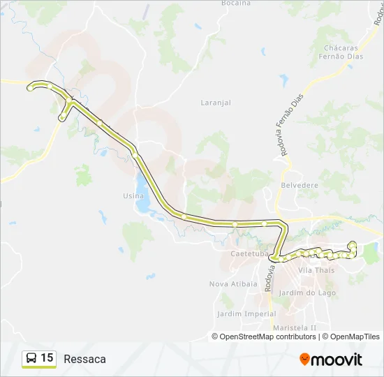 15 Bus Line Map