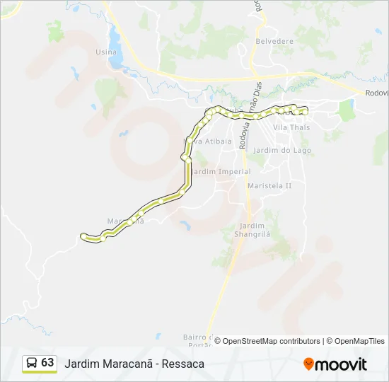 63 Bus Line Map