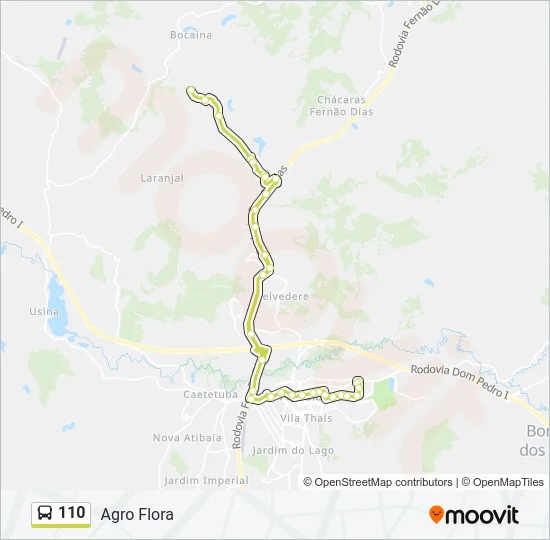 110 Bus Line Map