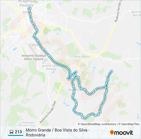 213 Bus Line Map