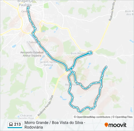213 Bus Line Map