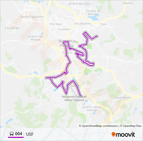 004 Bus Line Map