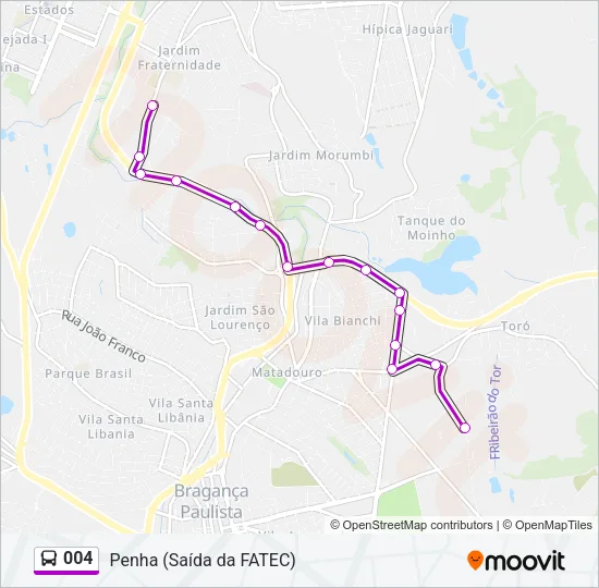 004 Bus Line Map