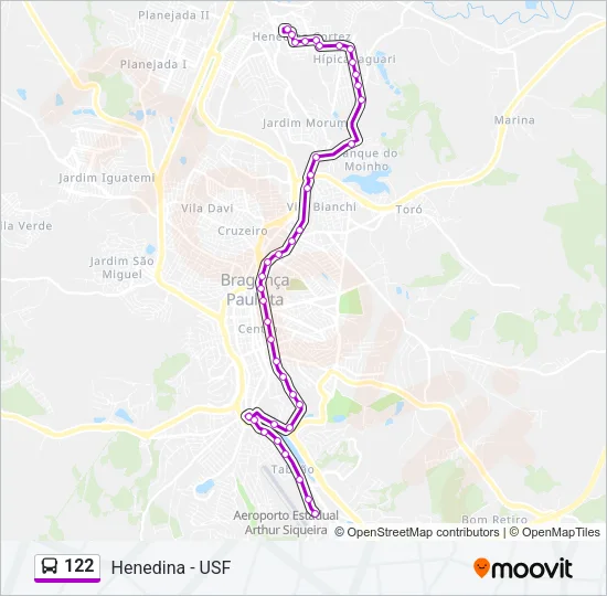 122 Bus Line Map