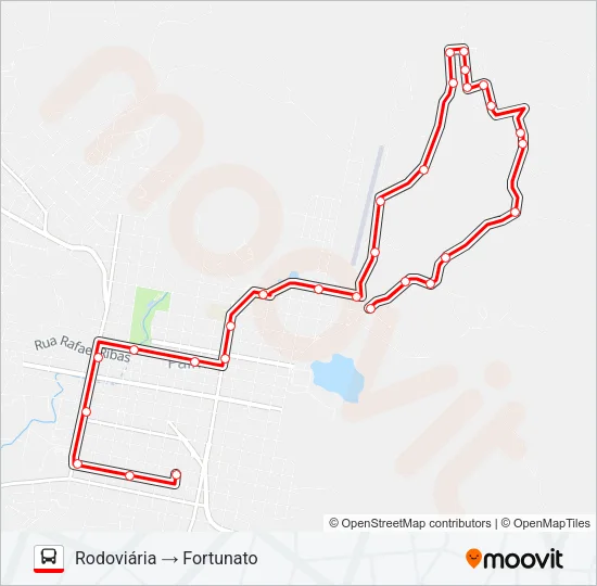 003 FORTUNATO / RODOVIÁRIA Bus Line Map