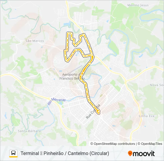 009 PINHEIRÃO / CANTELMO Bus Line Map