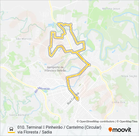 009 PINHEIRÃO / CANTELMO Bus Line Map