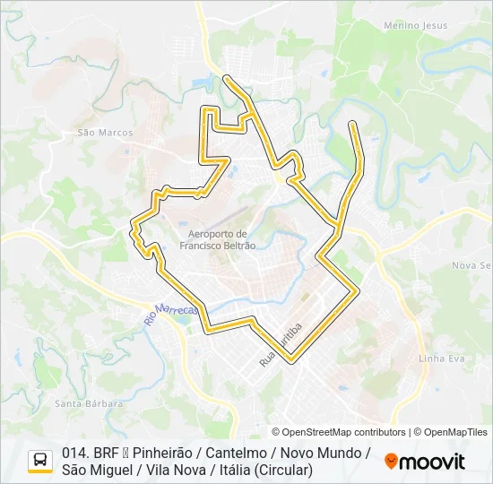 009 PINHEIRÃO / CANTELMO Bus Line Map