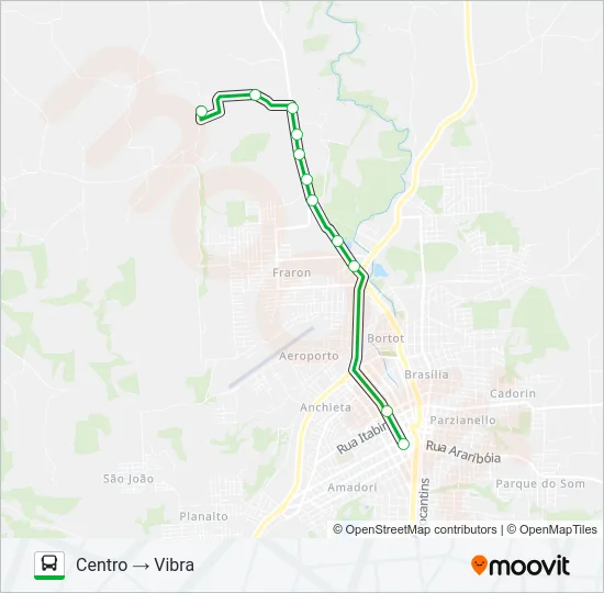 201 GRALHA AZUL / VIBRA Bus Line Map