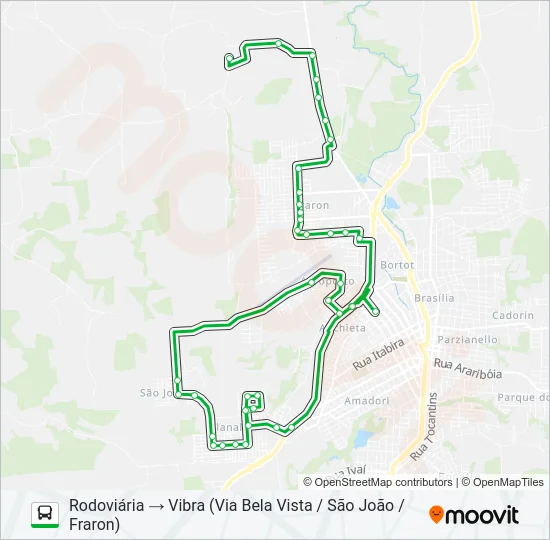 202 PLANALTO / VIBRA Bus Line Map