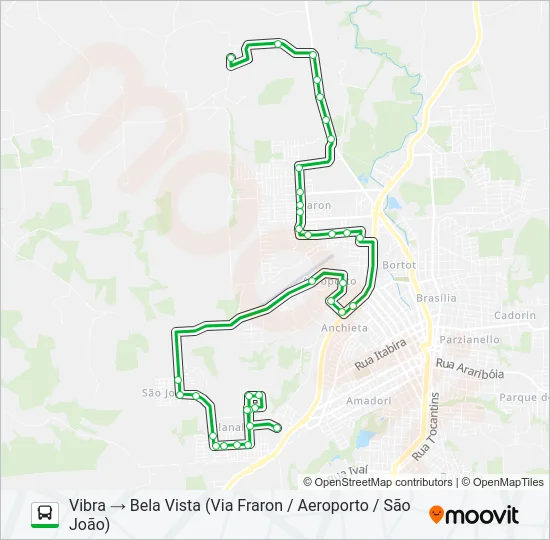 202 PLANALTO / VIBRA Bus Line Map