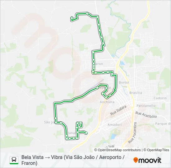 202 PLANALTO / VIBRA Bus Line Map
