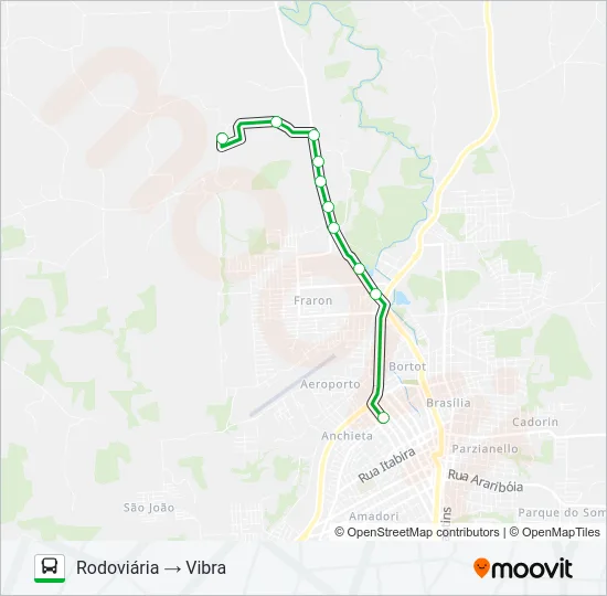 205 SÃO CRISTÓVÃO / VIBRA Bus Line Map