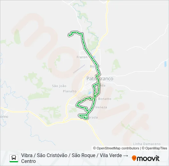 205 SÃO CRISTÓVÃO / VIBRA Bus Line Map