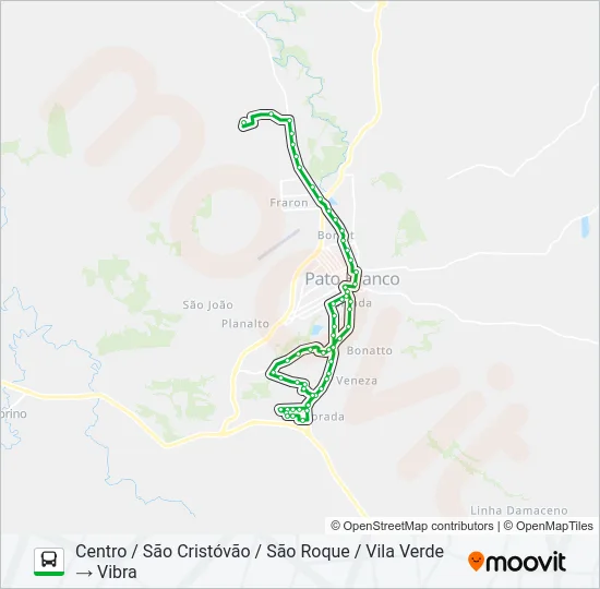 205 SÃO CRISTÓVÃO / VIBRA Bus Line Map