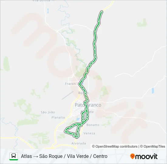 305 SÃO CRISTÓVÃO / ATLAS (EXTRA) Bus Line Map