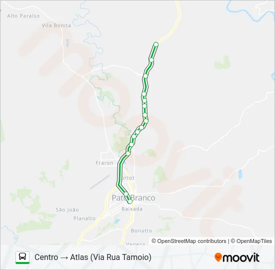 301 GRALHA AZUL / ATLAS (CENTRO) Bus Line Map