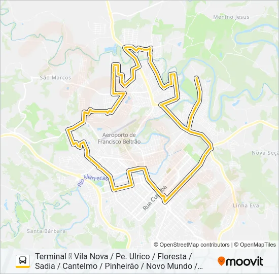 014 INTERBAIRROS Bus Line Map