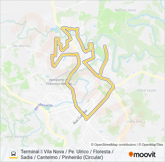 014 INTERBAIRROS Bus Line Map
