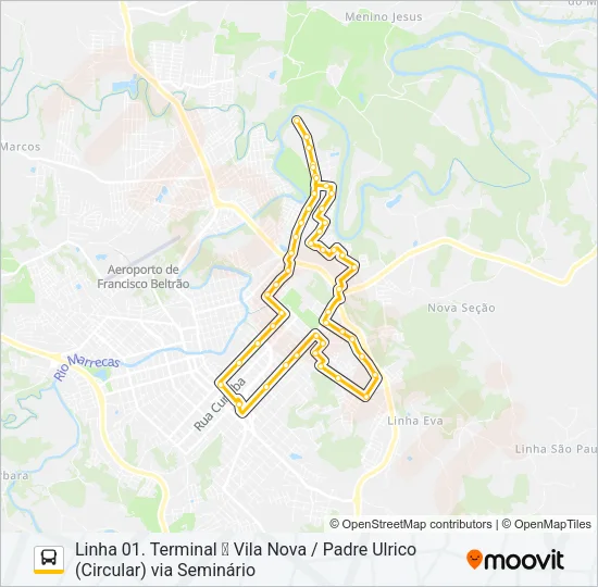01 VILA NOVA Bus Line Map