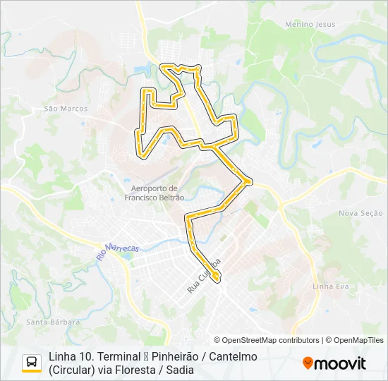 09 PINHEIRÃO / CANTELMO Bus Line Map
