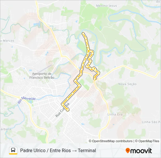 001 VILA NOVA Bus Line Map