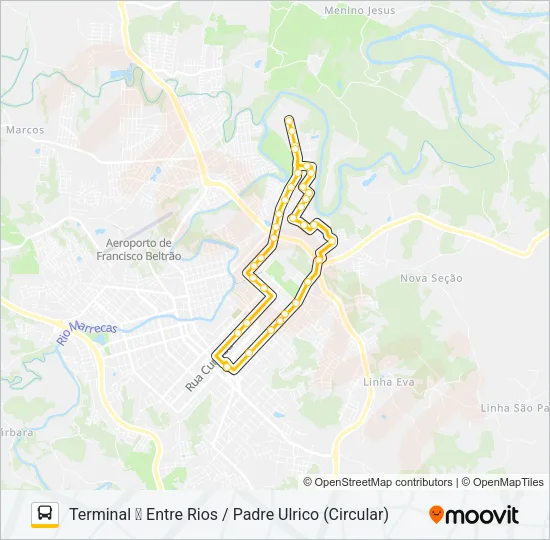 002 ENTRE RIOS Bus Line Map